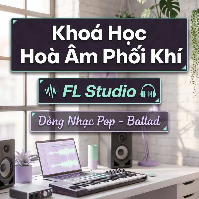Khoá học Hoà Âm Phối Khí FL Studio — dòng nhạc Pop Ballad